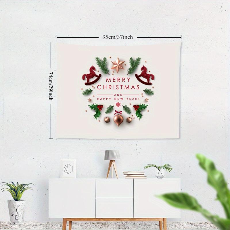 Christmas Star Tapestry Polyester Tapestry Wall Hanging For New Year Living Room Bedroom Office Home Decor Room Decor