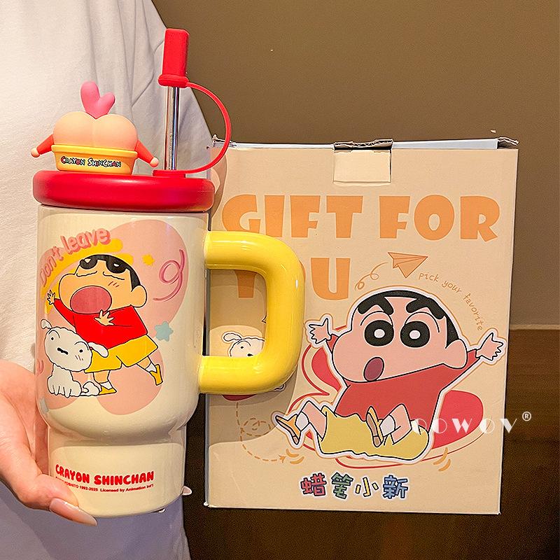 Ceramic Mug, Large-Capacity Ice Cup, Couple Water Cup, Children S High-Value Birthday Gift 920ml жёлтый