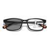 Neutral Classic Square Multifocal Photochromic Reading Glasses High-Definition Blue Light Protection Hyperopia Glasses +3.5+4.0