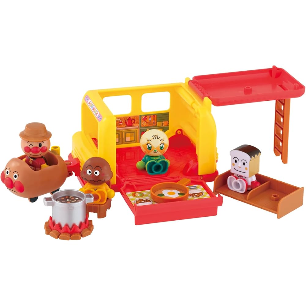 Anpanman Doll Set with Exciting Camper Vehicle for Ages 2 and Up