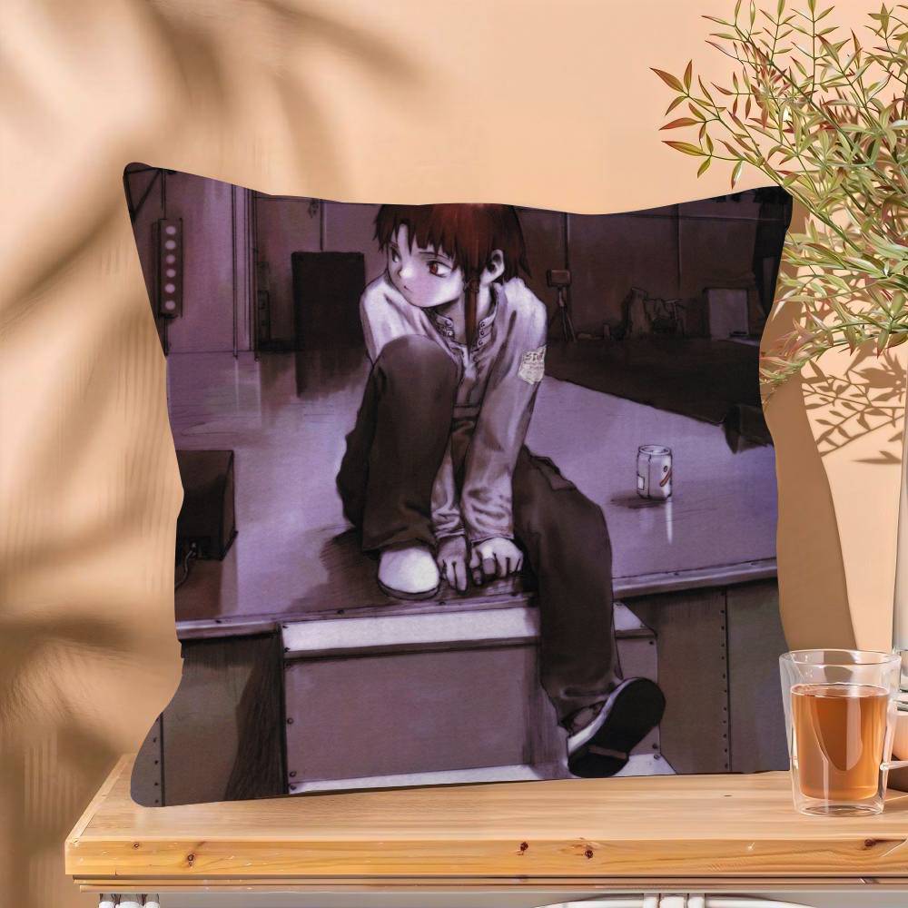 

serial experiments lain Pillow Gift Home Office Decoration Bedroom Sofa Car Cushion Cover case x 30x30 cm