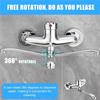 ABKP-360° Rotatable Kitchen Wall Tap, Single Lever Mixer Tap Cold/Hot Sink Mixer Tap Kitchen Tap Wall Mounted Sink Fittings