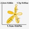 6pcs PVD Real Gold Plated Cherry Strawberry Flower Pendant Stainless Steel Charms For Jewelry Making Bulk Plant Charm Materials