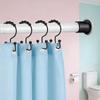 Shower Rod Hooks 12 Pieces Double Glide Drapery Hanger Shower Hooks Rings For Home Window Closet Bathroom Hotel Dorm Gym