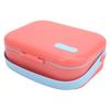 Pet Food Box Double Layer PP Toxic Free Prevent Leakage Carrying Dog Bento Box for Outdoor TravelPink