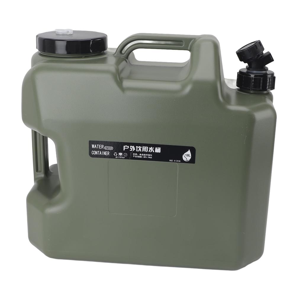 18L Camping Water Container Large Capacity Portable Versatile Reliable Water Storage Container for