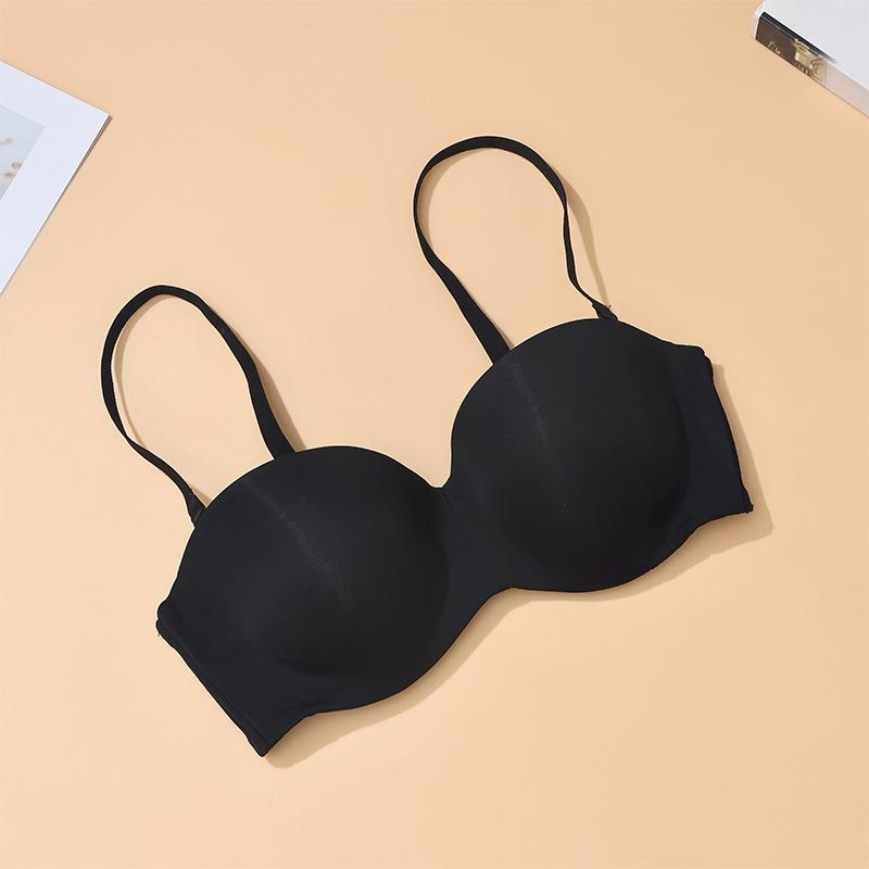 

Половина чашки большой размер бюстгальтер покрытие без бретелек большая грудь маленький против отвисания большая чашка нижнее белье жир мм 75B