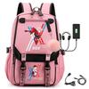 Large Capacity Schoolbag with Shoulder Strap; Student Three-piece Pencil Case Set