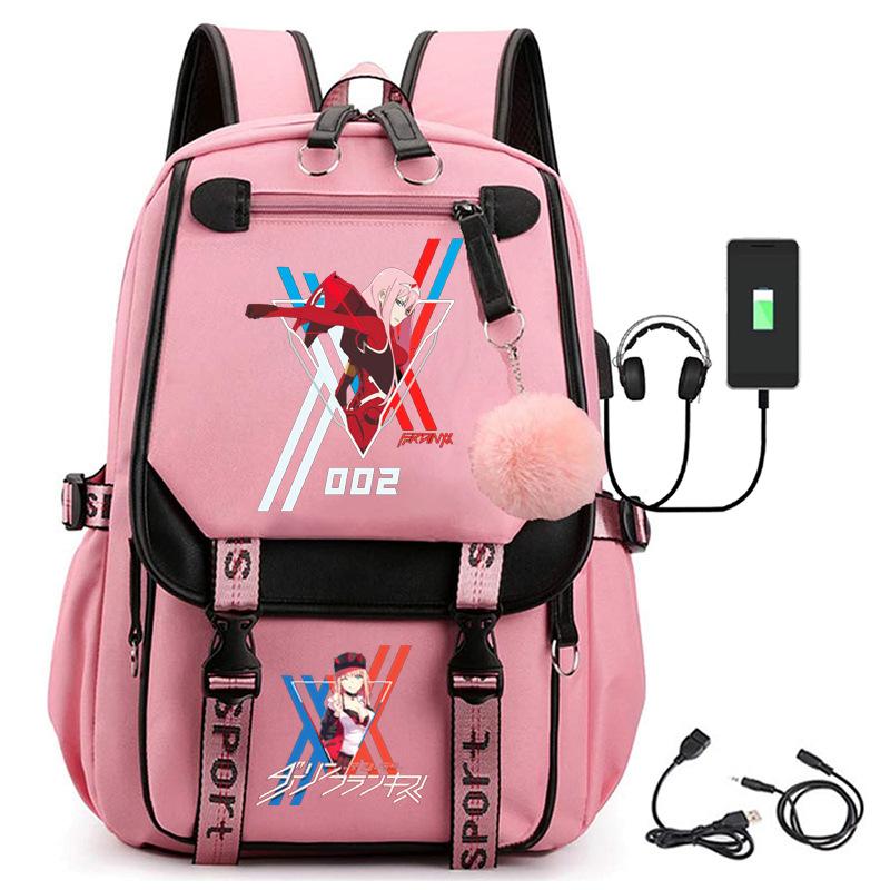 Large Capacity Schoolbag with Shoulder Strap; Student Three-piece Pencil Case Set
