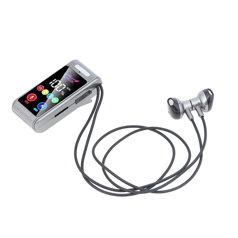 Neckband Clip Bluetooth Earphones IPX4 Sweatproof Clear Call Headset with Digital Display for Daily Commute