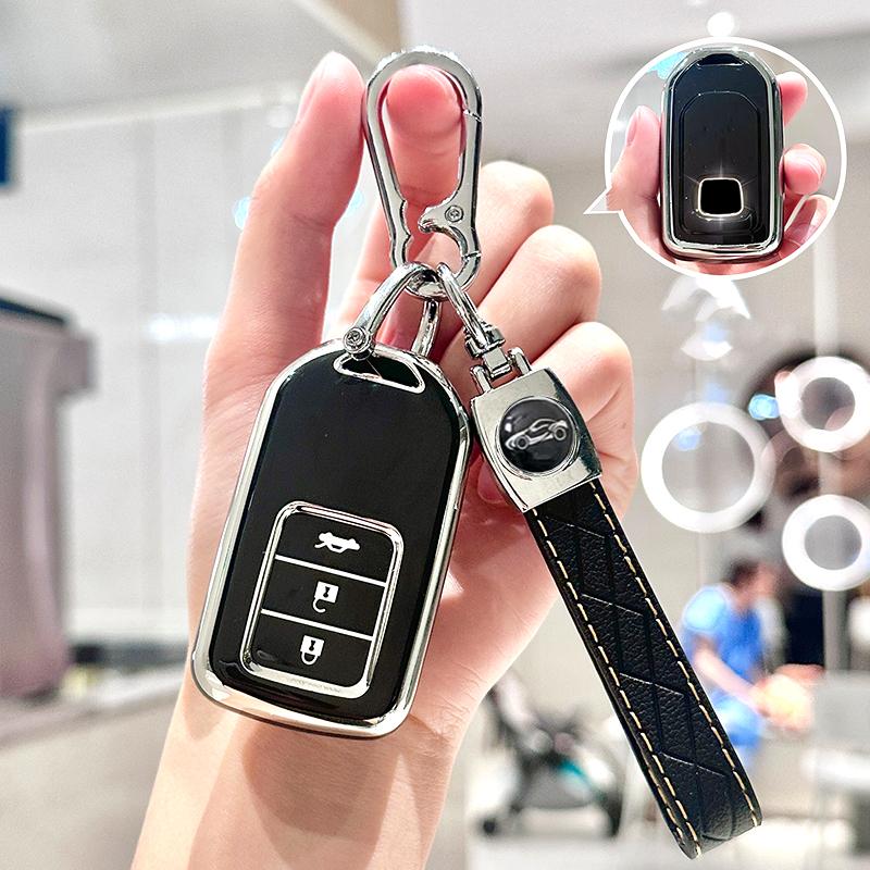 3-Tasten Auto Keyless Autoschlüssel Hülle Abdeckung Für Honda Odyssey Xr-V Hrv Pilot Freed Vezel Accord Ex Exl Civic Crv Jazz Jade Fit City
