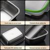 GOWKE 304 Stainless Steel Microwaveable Food Storage Container Set