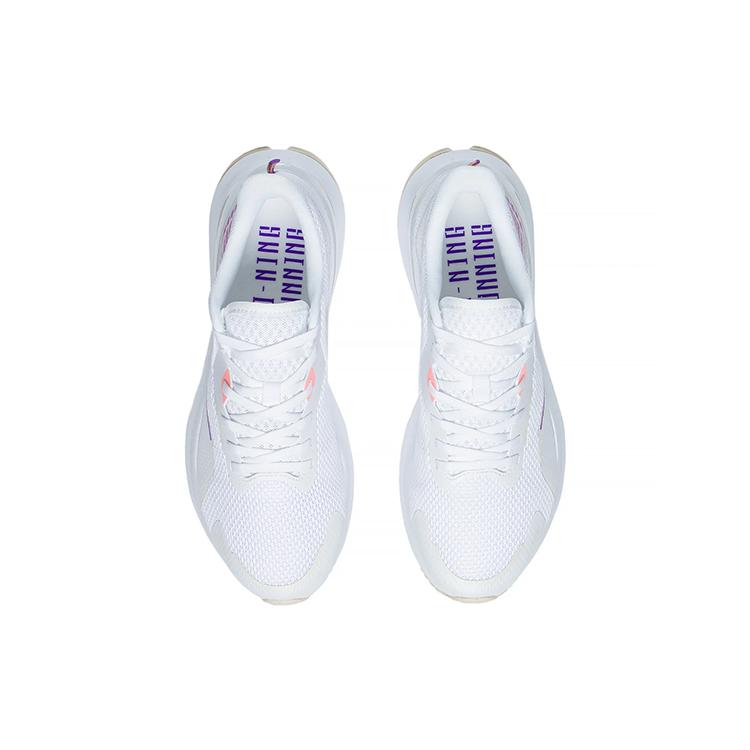 New LiNing YueYing 1.0 Yueying Breathable Low Top Running Shoes Women's White Purple ARHS028-1