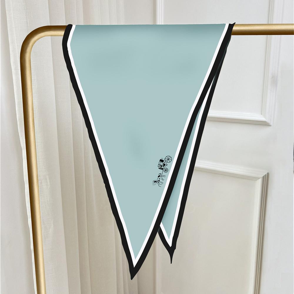 Simple Style Women's Scarf Luxury Brand Solid Color Diamond Silk Scarf Fashion Decorative Neckerchief Ladies Neck Scarf Shawl