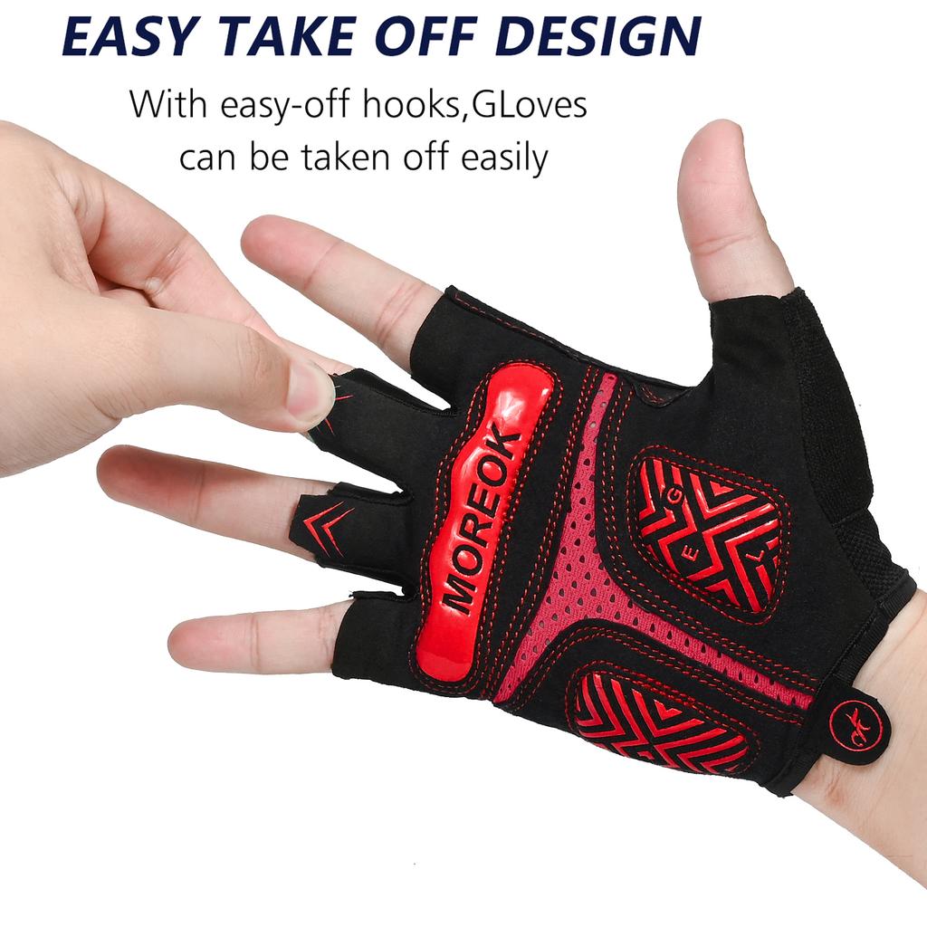 Cycling Gloves Half Finger Bike Gloves 5MM Pads Bike Gloves Shock-Absorbing Off-Road Bicycle Gloves Anti-slip Off-Road Bicycle Glo Practical Use
