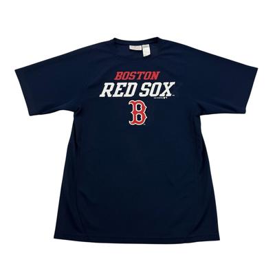 Koszula Boston Red Sox dla chłopców XL Niebieska Czerwona Krótki rękaw MLB Baseball