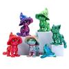 3D Printed Wizard Cat Articulated Cat Ornament with Detachable Wizard Hat Interactive Desktop Pet Stress Relief Toy for Home Office Decoration