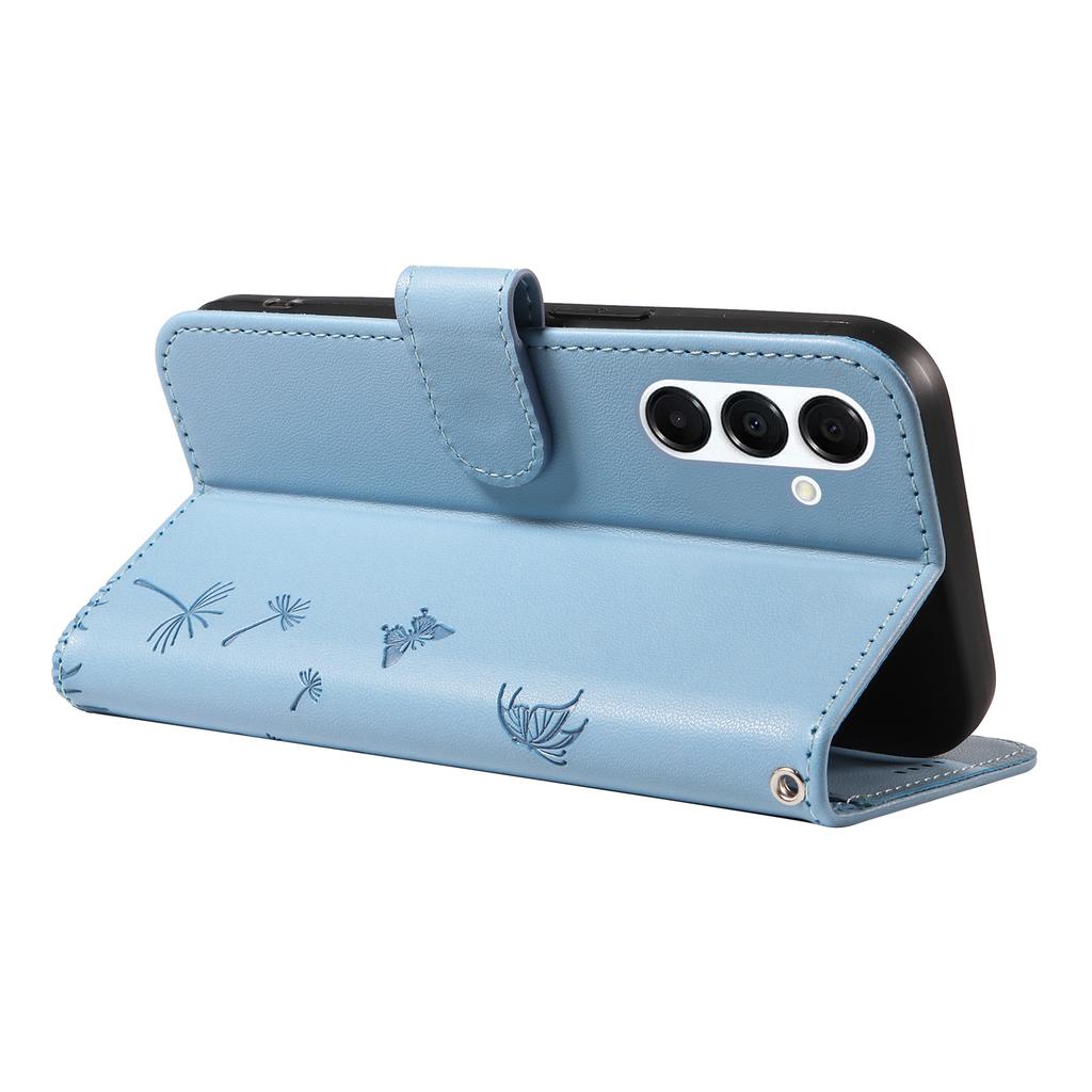 For Samsung Galaxy A55 5G Leather Case Wallet Phone Cover Dandelion Imprint