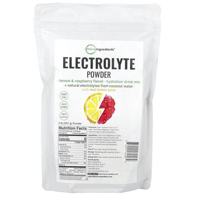 Elektrolytový prášek, Citron a Malina, 2 lb (907 g)