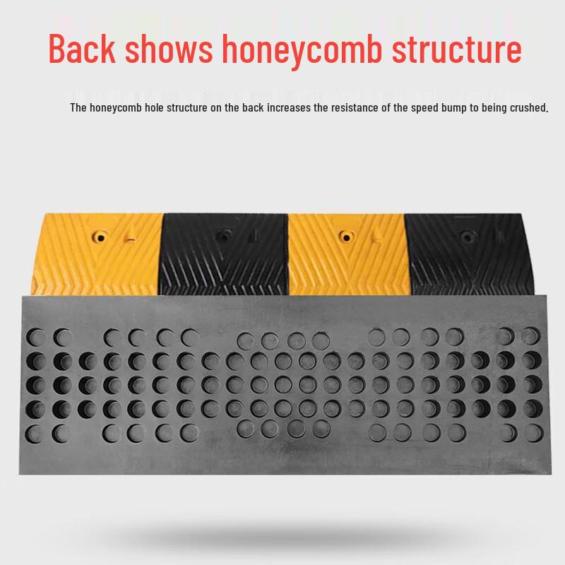 Rubber Speed Bump & Shock Absorbing Strip for Roadways and Doorways