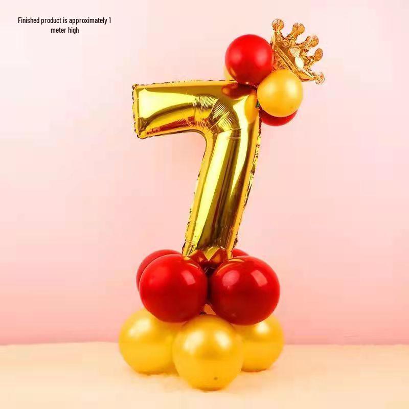 Złote Balony z Cyframi na Urodziny i Imprezy