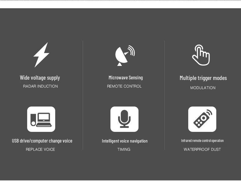 Leistungsstarker Industrie-Ton- und Lichtalarm mit drahtloser Fernbedienung für Gabelstapler (220V/24V/12V/380V)