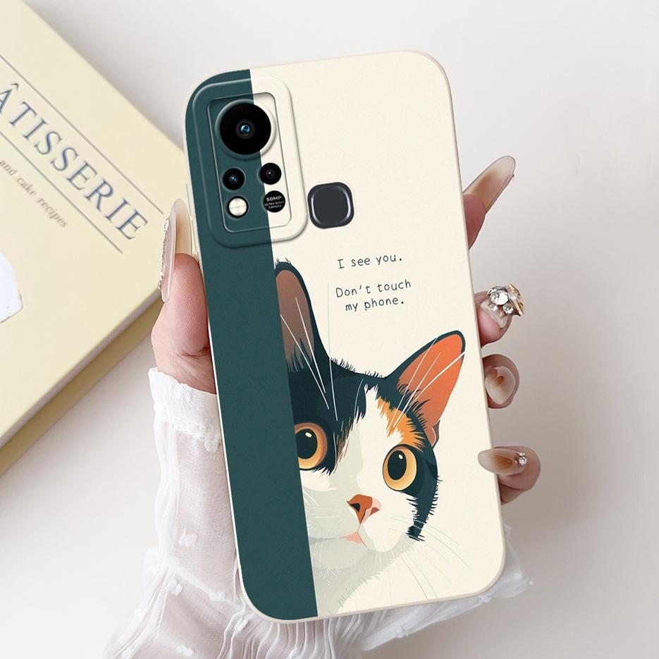 For Infinix Hot 11S Case X6812 X6812B Cute Panda Cartoon Cover Shockproof Phone Cases For Infinix Hot 11S NFC Hot11s Soft Fundas
