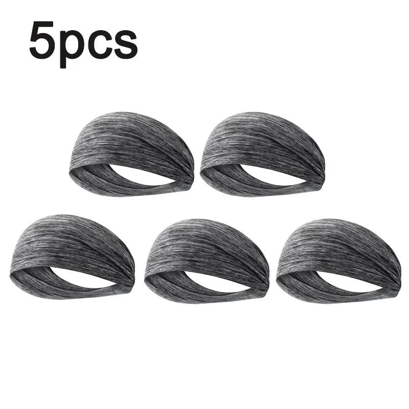 1-8PC sweatband for men women elastic sport hairbands head band yoga headbands headwear headwrap sports workout hair accessories