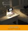 10W Wireless Charging Bedside Lamp with Alarm Clock & Three-Level Dimming Night Light