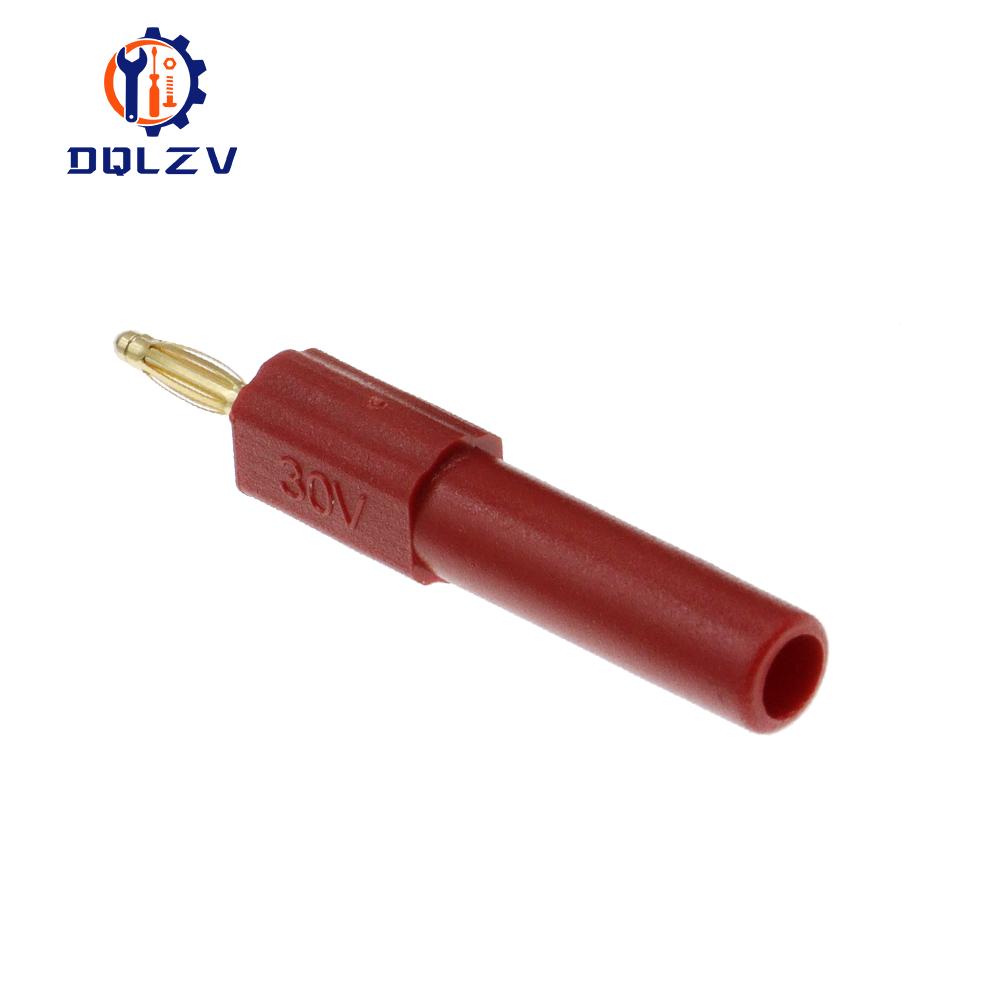 

Gold Plated 2MM Small Male Banana Plug To 4MM Female Jack Connector Adapter 2PCS красный