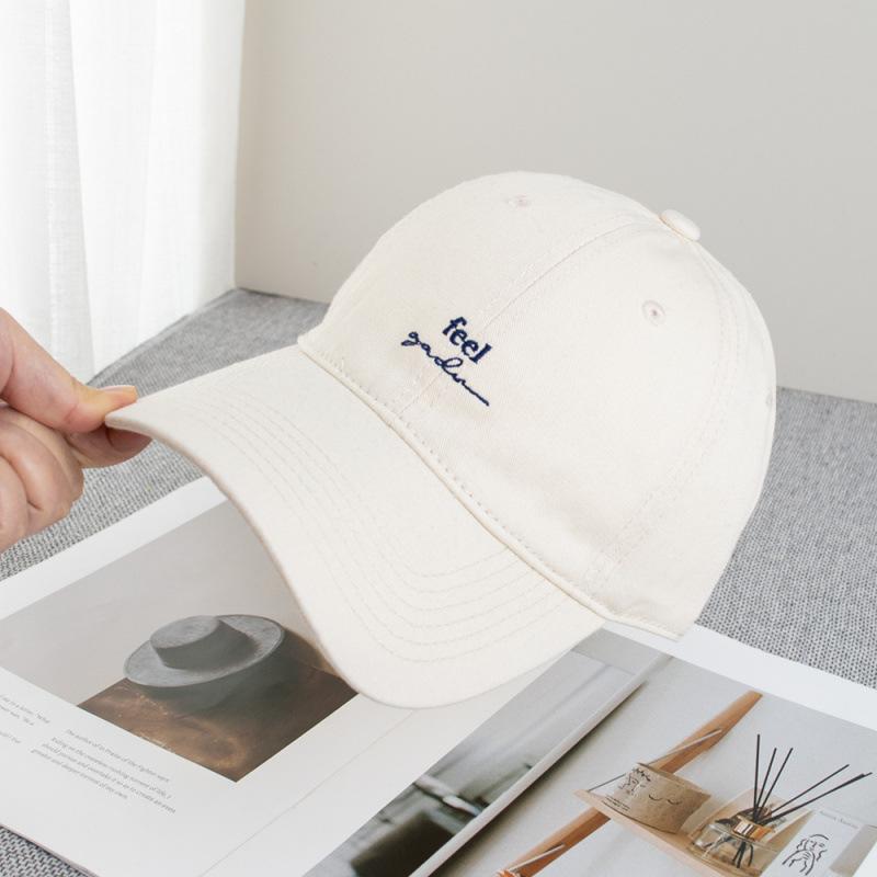 Summer Small Letter Feel Embroidered Baseball Cap Children Casual Face Small Versatile Cap
