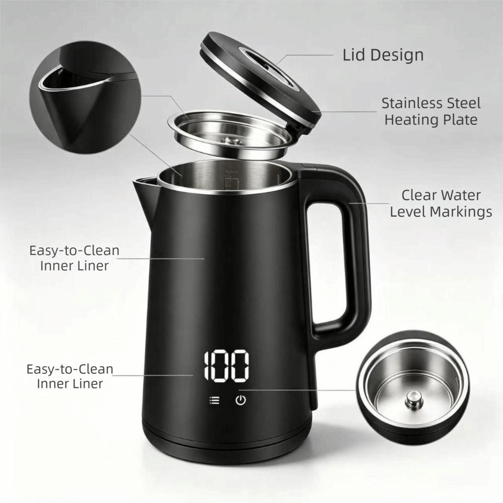 Electric Kettle Digital Display Smart Kettle Water Boiler Tea Making