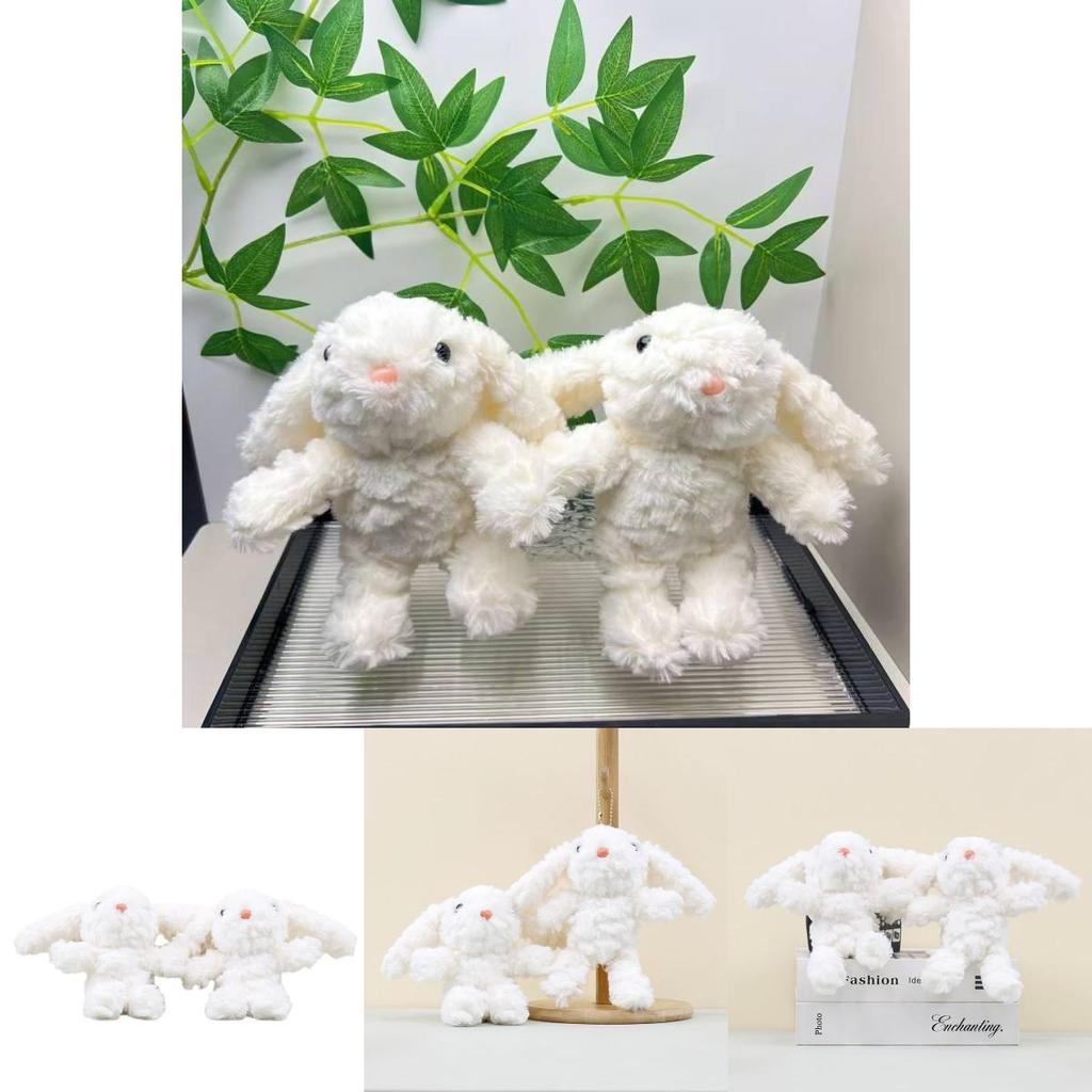 Adorable Plush Bunny Rabbit Keychain Soft Stuffed Animal Doll For Bags Keys