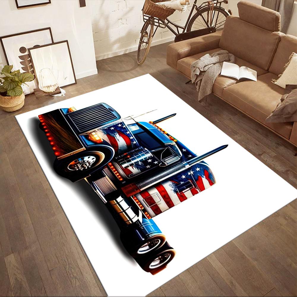 Kw Heavy Trucks Area Rug Perfect For Dormitory Game Room Study Room Decorate Room Antislip Carpet Decorate Offices