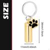Cremation Jewelry Urn Keychain for Keepsake Key Chain Unique Metal Pet Hair Storage Bottle