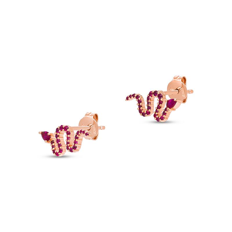 

Emporio Armani Snake Zodiac Year Luxury Earrings Unisex earrings Magenta EG3614221 Basic Packaging-Box