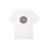 Classic Logo Print Round Neck Short Sleeve T-Shirt Men Tops White C9140-WHT