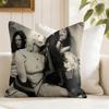 HHole Rock Band Cushion Cover Eco Linen Pillow Case DoubleSided Print Breathable Durable Zipper Home Decor Gift