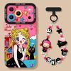 Sweet and Cool Girl, Suitable for iPhone11promax Silicone Soft 11 with Lanyard 11 Apple 11 Mobile Phone Case