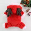 Dog Christmas Clothes Winter Warm Pet Clothes for Small Medium Dogs Elk Santa Claus Dog Cats Coat Hoodies Christmas Dogs Costume