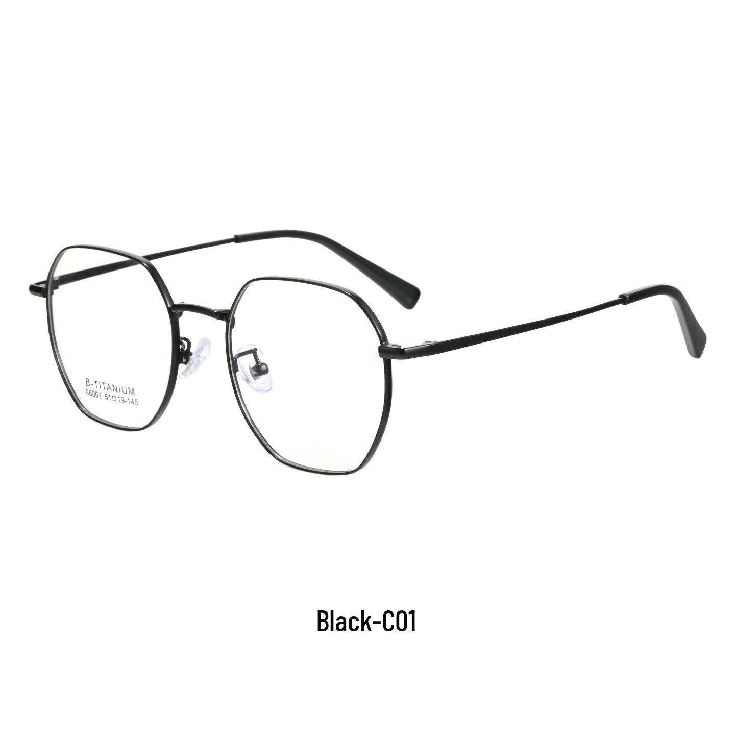 Super Elastic Magnetic-Free Glasses Frame чёрный