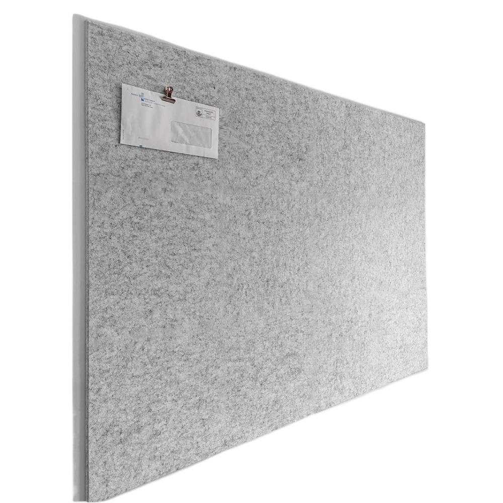 Felt Acoustic Panel Self Adhesive Wall Tiles Sticker Smooth Surface Bulletin Board  for Home Office