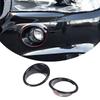 Gloss Black Front Fog Light Lamp Cover Ring Trim for BMW X5 F15 2014-2018