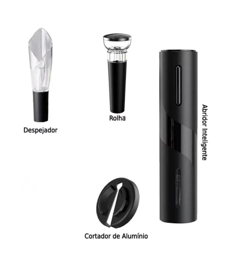 Automatic Electric Wine Opener Corkscrew for Bottle чёрный