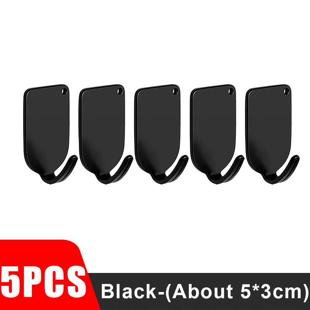 10/1PCS Stainless Steel Towel Hooks Waterproof Self Adhesive Hanging Holder Keys Bag Wall Hanger Bathroom Kitchen Organizer Hook