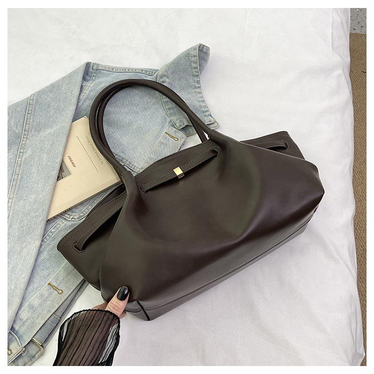2025 Summer New Casual Simple Tote Bag Women Commute To Work Large Capacity Shoulder Bag Fashion Sense Armpit Bag