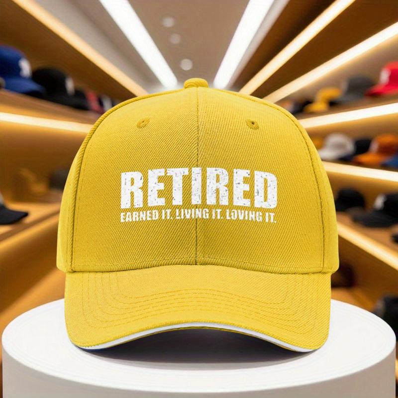 Pc Retirement Cap with Retired Living It Loving It Text Lightweight Breathable Baseball Hat for Retirement Party