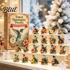 Holiday Party Favors with Bird 24-Day Acrylic Advent Calendar 2026 Hummingbird Ornament Set Figure Christmas