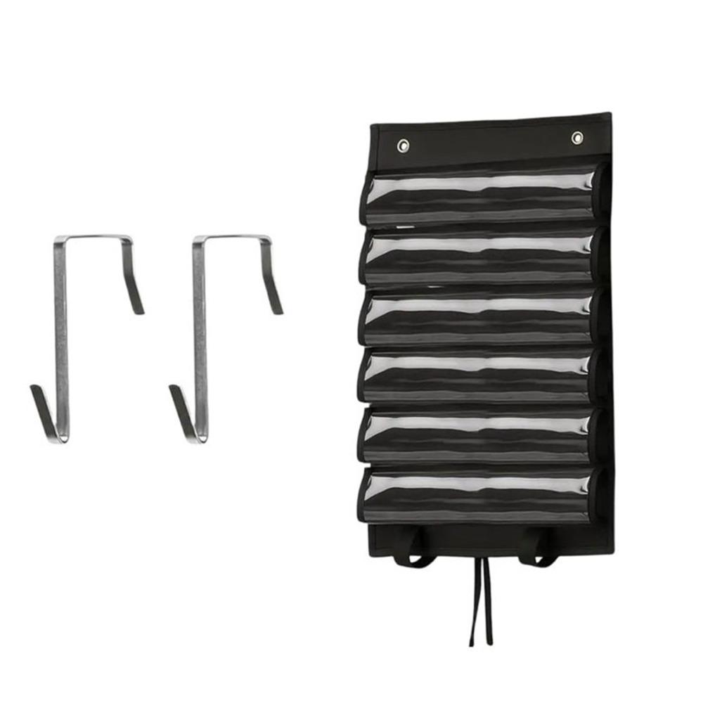 

With 2 Hooks Game Mat Storage Transparent Playmat Storage Bag Board Cards Playmat Tube Household 7 grid
