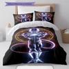 Frieza Pattern Bedding,Quilt Set Quilt Cover Pillowcase Home Birthday Gift (1 * Duvet Cover + 2 * Pillowcase, Without Core)